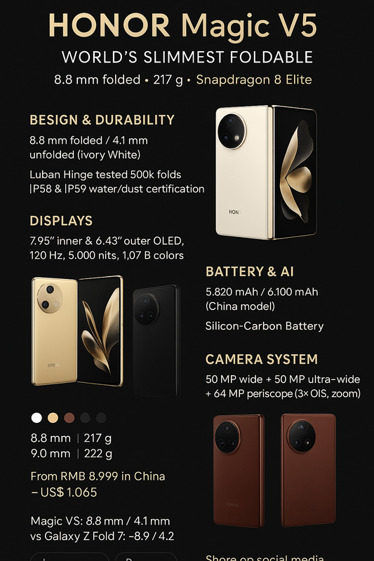 Honor Magic V5 Fold